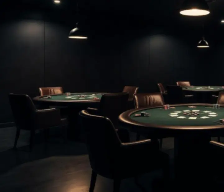 The Midnight Shuffle poker room hero table scene